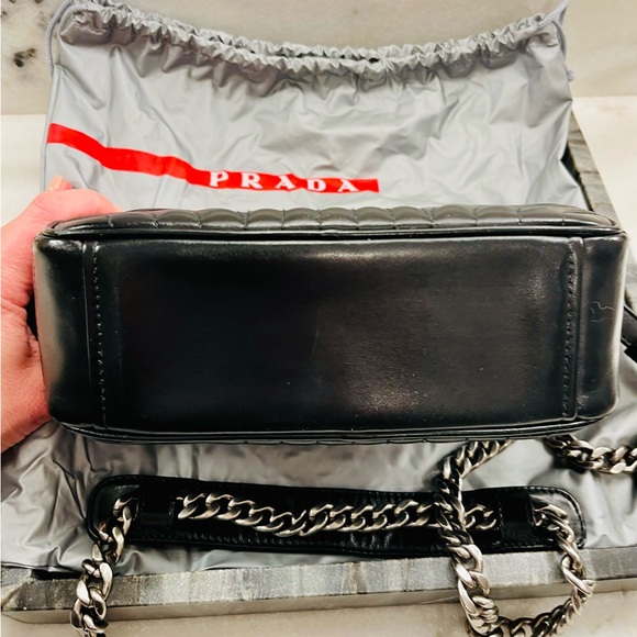 Prada Diagramme Quilted leather shoulder bag - Picture 3 of 7